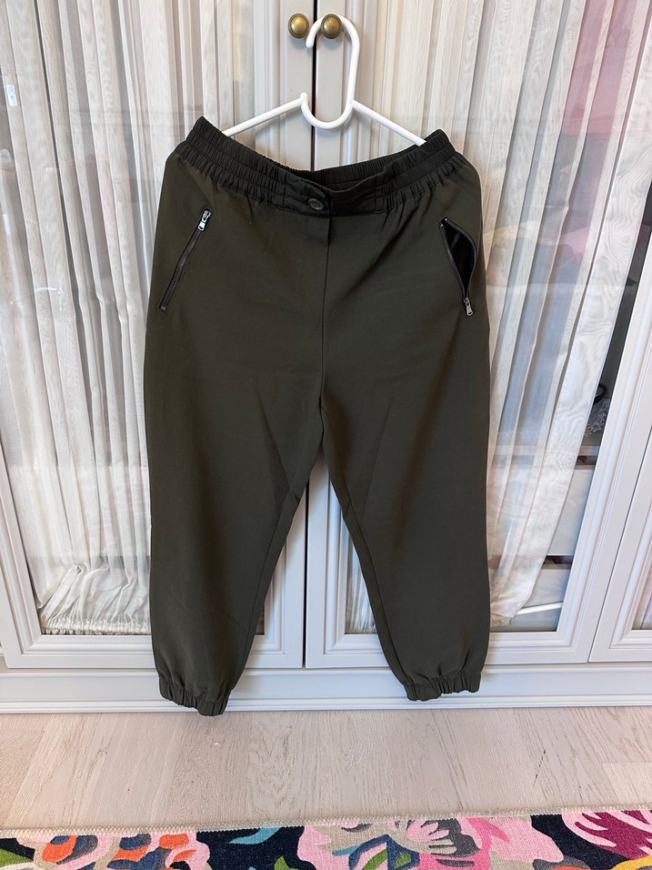 İpekyol Basics Haki Rahat Pantolon - Görsel 3