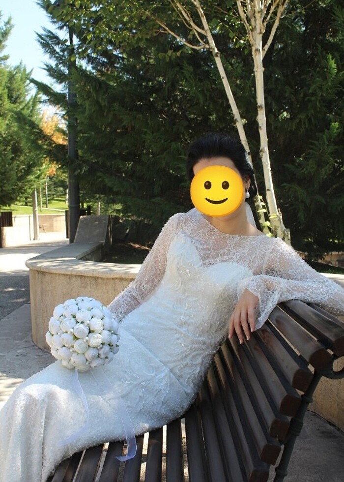  Bir kaç saat giyilmiş Temiz gelinlik  - Görsel 3