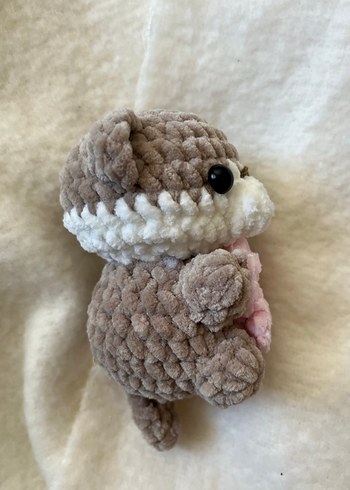 Bej Peluş Oyuncak - Çiçekli Ayıcık - Görsel 2