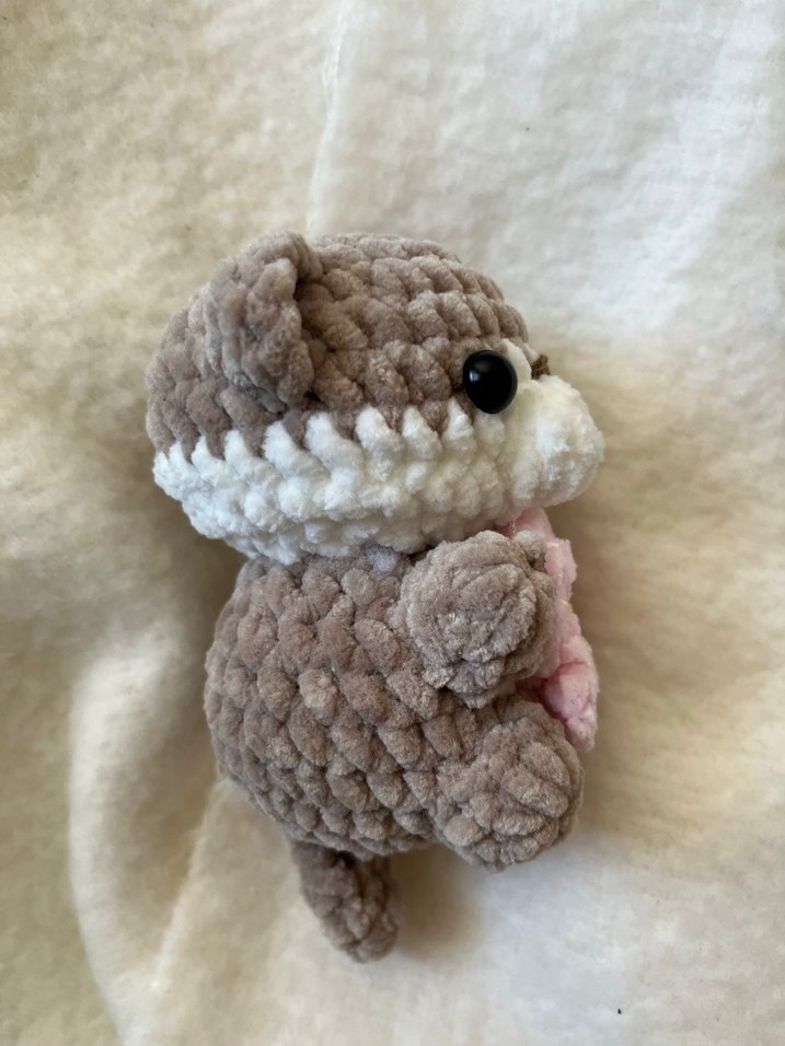 Bej Peluş Oyuncak - Çiçekli Ayıcık - Görsel 2