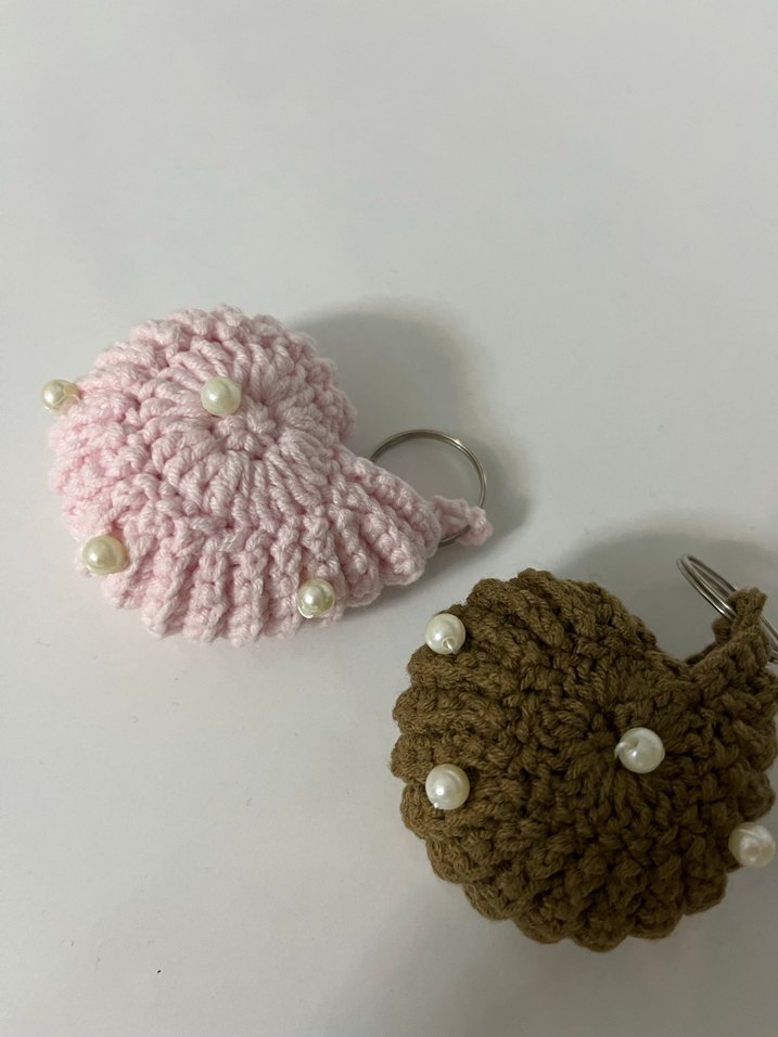 Bohem Tarz Örgü Kadın Anahtarlık Seti - Görsel 2