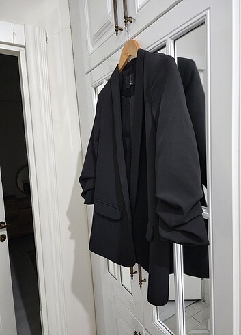 38 Beden siyah Renk Siyah blazer ceket