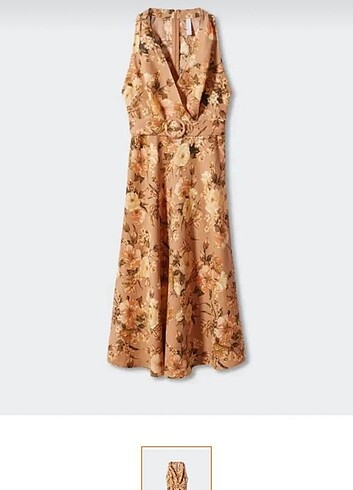 Mango vintage çiçekli elbise 36 beden 