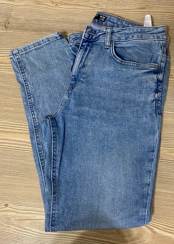 Düğmeli erkek Denim Pantolon