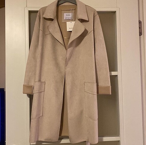 Bershka süet trençkot