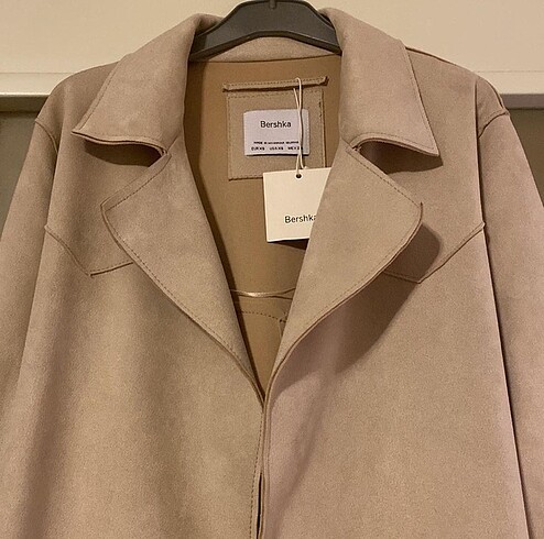 Bershka Bershka süet trençkot