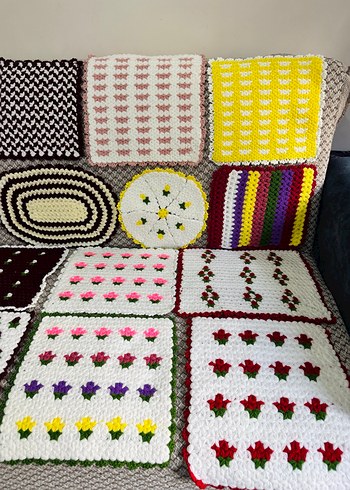 Renkli Örgü Banyo lifi - Görsel 2