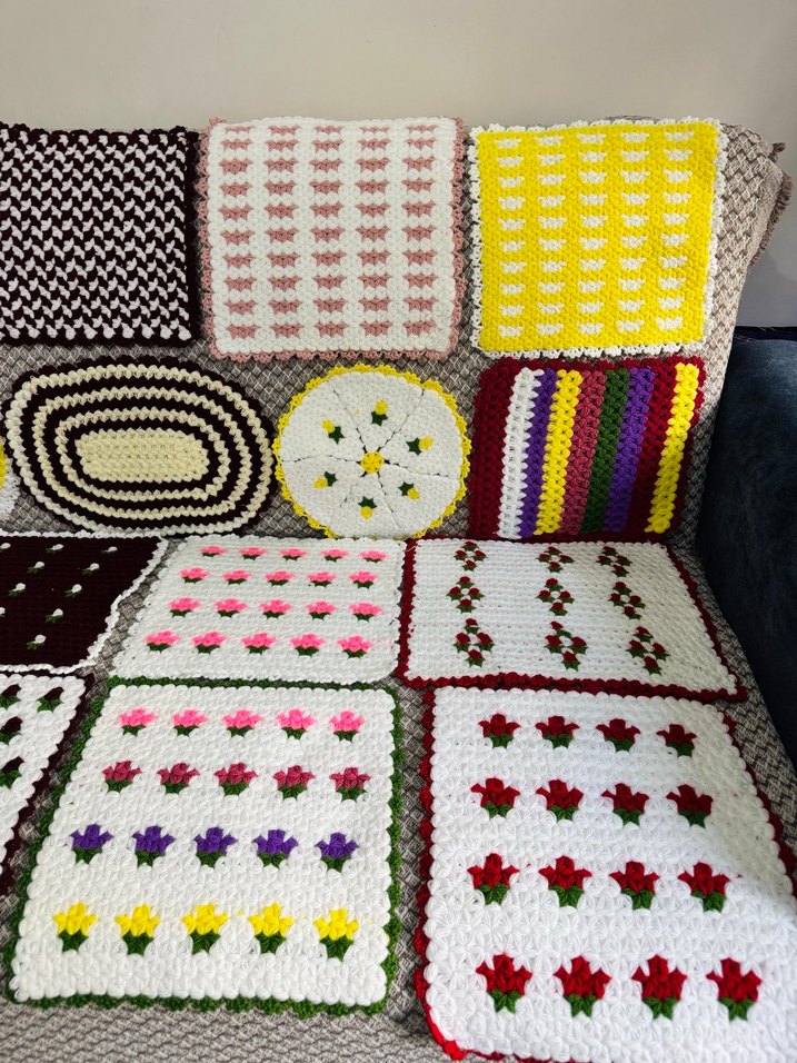 Renkli Örgü Banyo lifi - Görsel 2