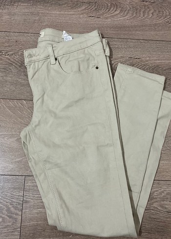 Bej Regular Fit Midi Kadın Kumaş Pantolon
