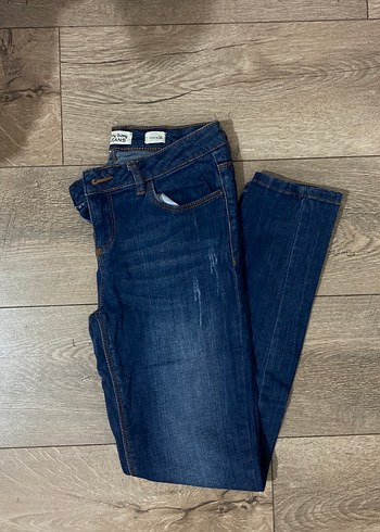 Lacivert Midi Boy Kadın Kot Pantolon