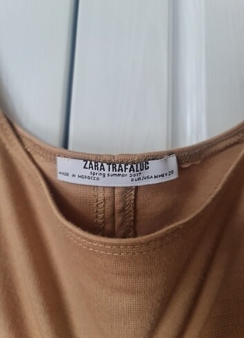 Zara ZARA üste oturan midi taba elbise