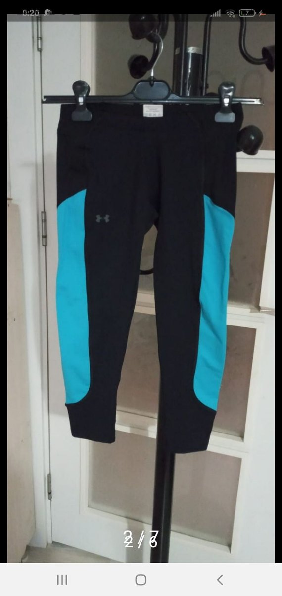 Mavi Detaylı Esnek Spor Tayt - Görsel 2