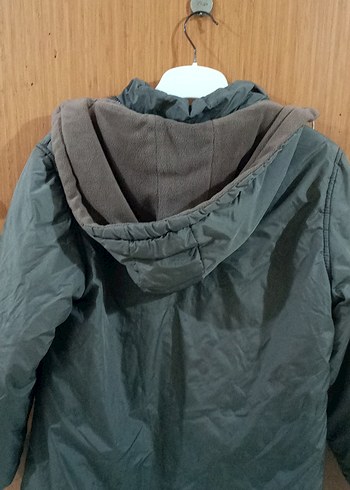 Gri Düğmeli Kadın Midi Ceket - Görsel 3