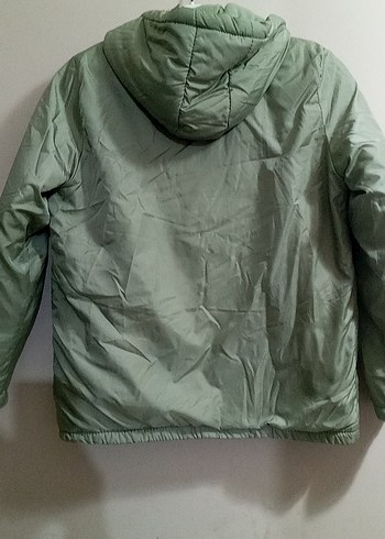 Erkek Çocuk Fermuarlı Yeşil Mont - Görsel 5