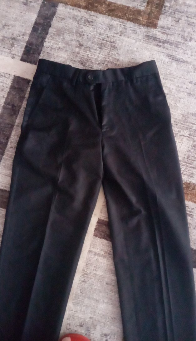 Siyah Pilili Erkek Ofis Pantolonu - Görsel 2