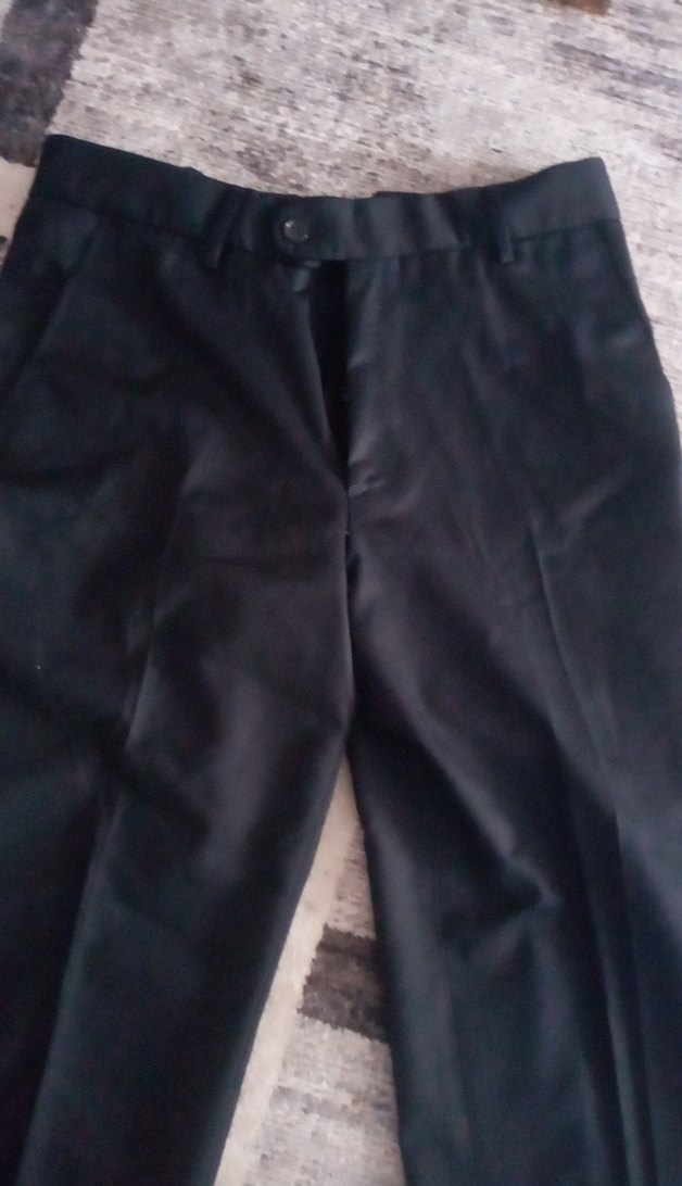 Siyah Pilili Erkek Ofis Pantolonu - Görsel 3