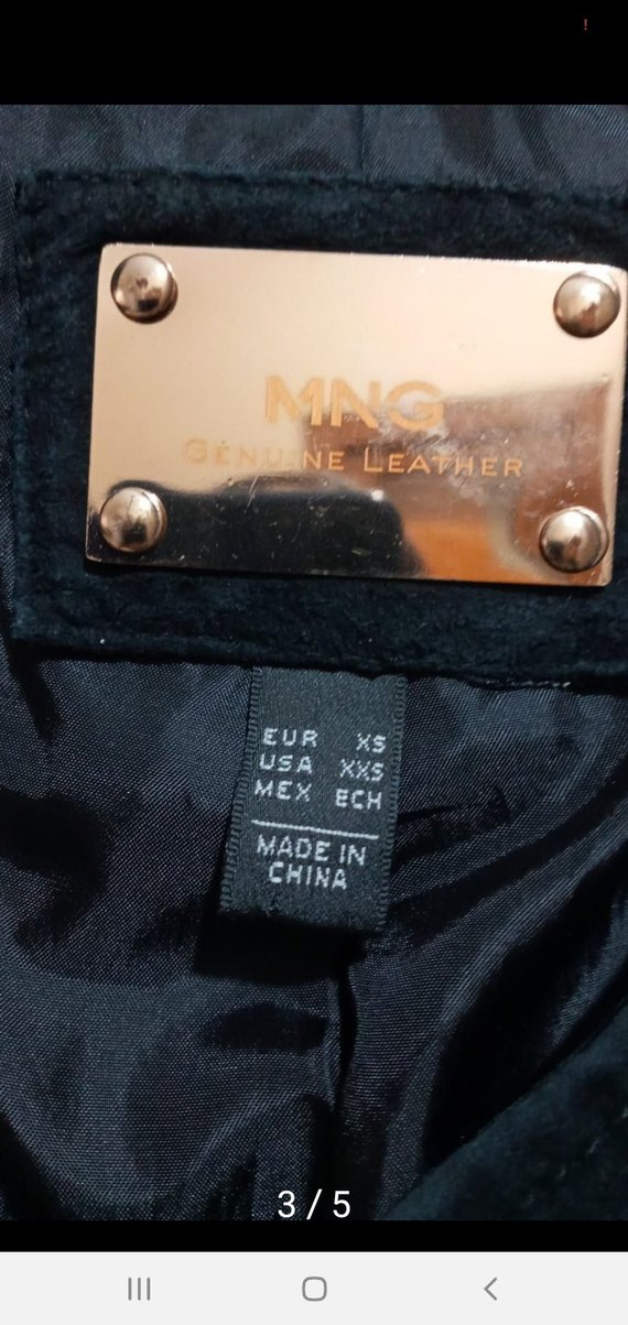 Kadın Siyah Süet Biker Deri Ceket - Görsel 4