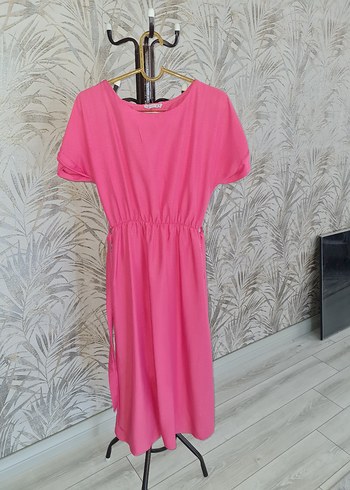 Pembe günlük elbise - Görsel 2