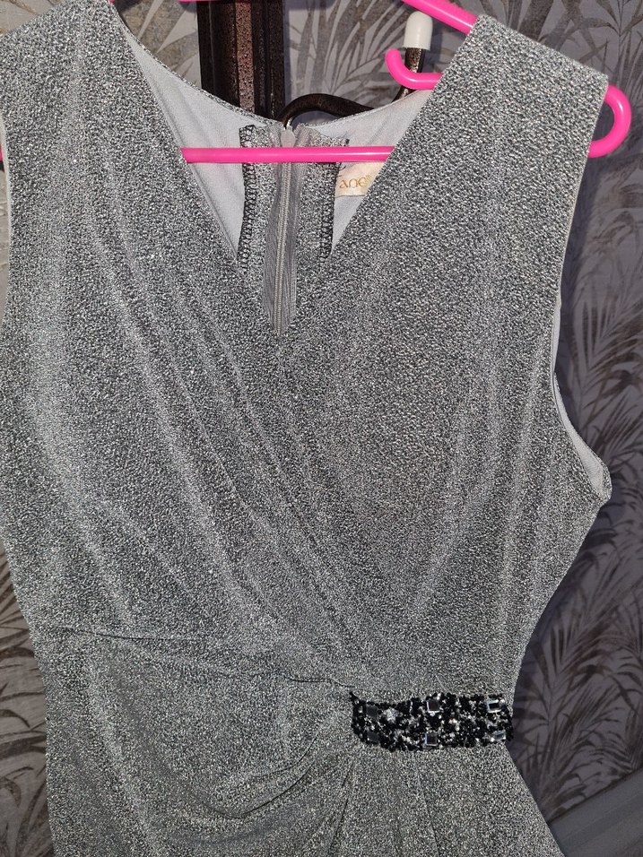 Gri Fermuarlı Kadın Kolsuz Mini Yelek - Görsel 3