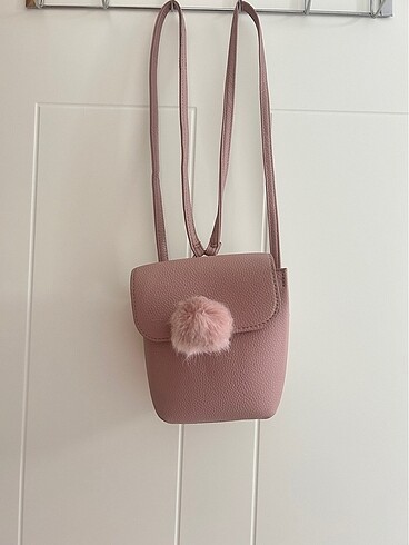 Toz pembe çanta bershka