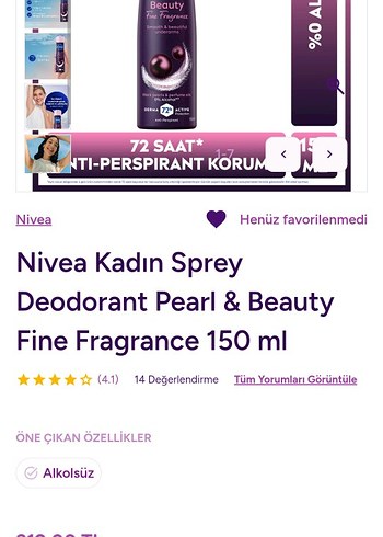 Nivea Kadın Deodorant Pearl & Beauty 72 Saat - Görsel 3