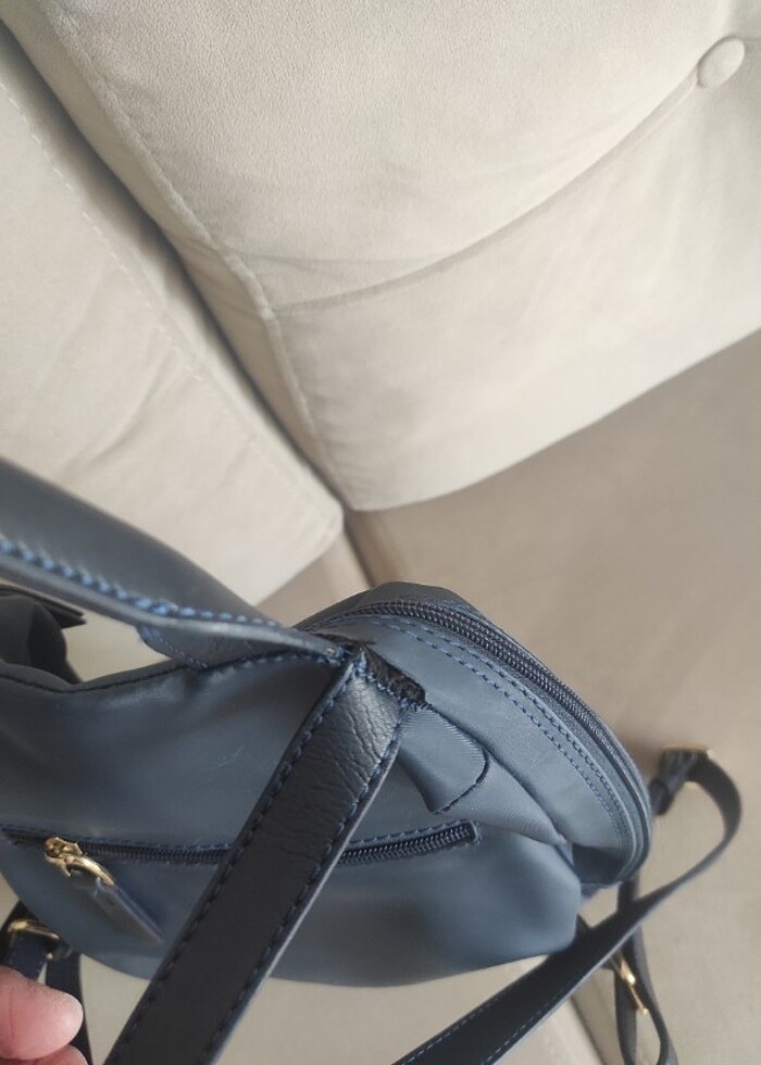 Lacivert sırt çantası - Görsel 3