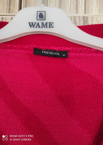 Pembe Zebra Desenli Kadın Triko Hırka - Görsel 2