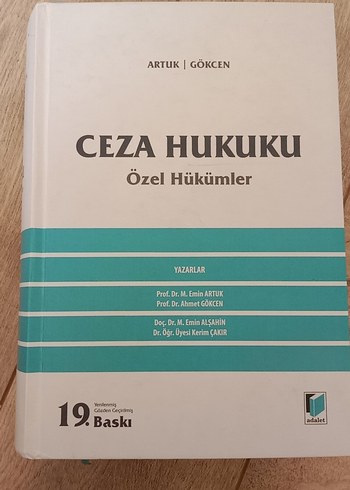 Ceza Hukuku Özel Hükümler 19. Baskı