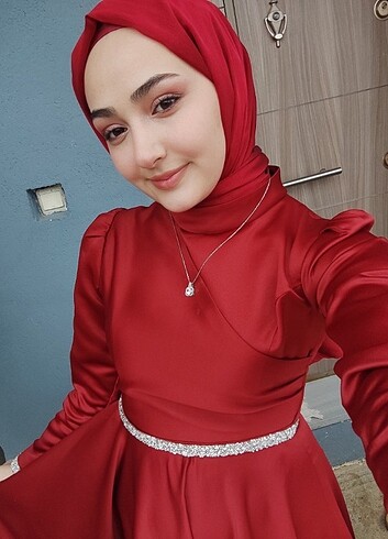 s Beden Kırmızı abiye