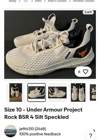 Under Armour Project Rock BSR 4 Beyaz Spor Ayakkabı - Görsel 2