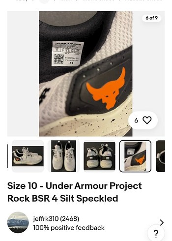 Under Armour Project Rock BSR 4 Beyaz Spor Ayakkabı - Görsel 8