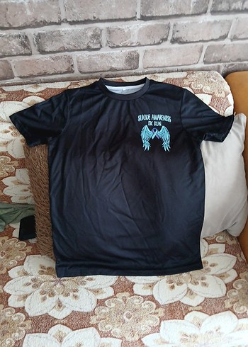 Baskılı Siyah Kısa Kollu thisirt - Görsel 5