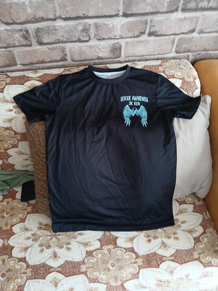 Baskılı Siyah Kısa Kollu thisirt - Görsel 5