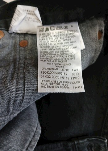 levis jeans 501 u.s.a - Görsel 6