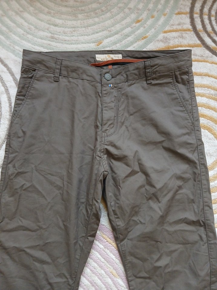 Vintage Loro Piana Keten Pamuk Pantolon - Görsel 3