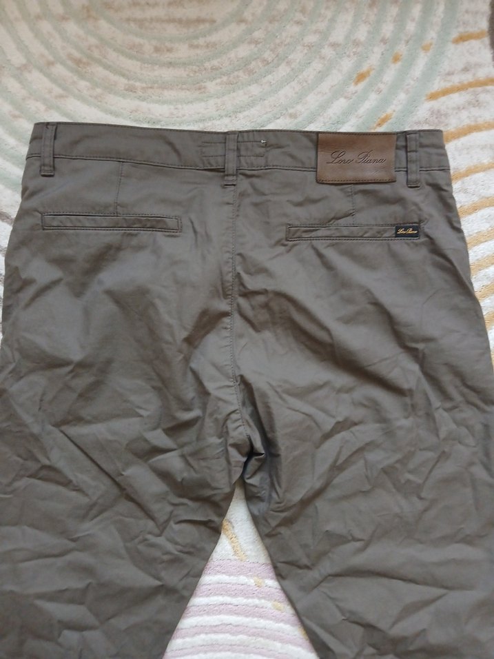 Vintage Loro Piana Keten Pamuk Pantolon - Görsel 4