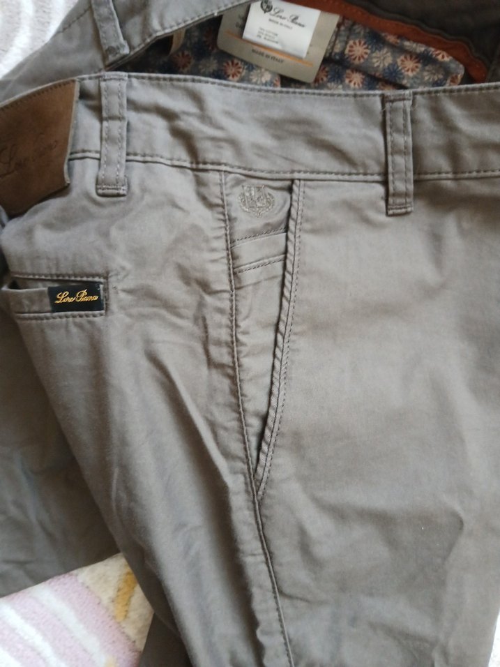 Vintage Loro Piana Keten Pamuk Pantolon - Görsel 5