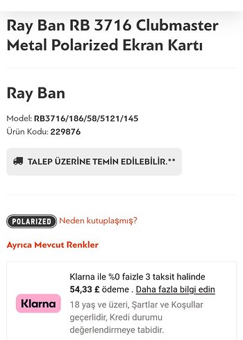 Ray Ban RB 3716 Clubmaster Metal Polarize Gözlük - Görsel 2