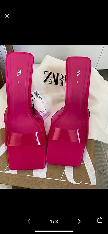 Zara topuklu terlik