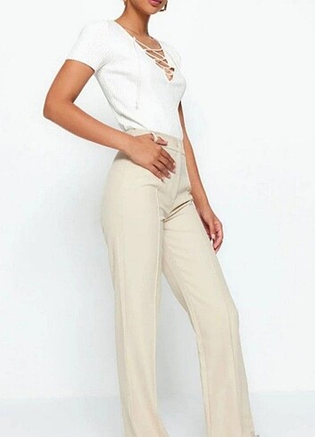 Trendyolmilla nervur dikisli straight pantolon
