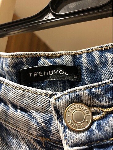 36 Beden mavi Renk Pantolon Trendyolmilla straight