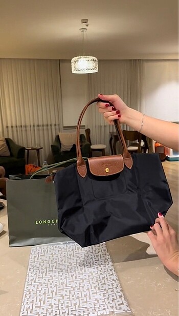 Longchamp siyah medium