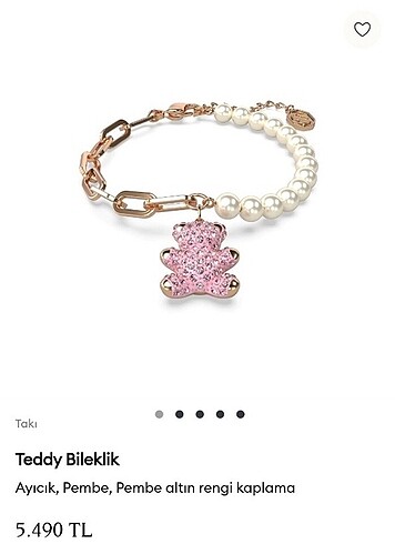 Swarovski Teddy bileklik