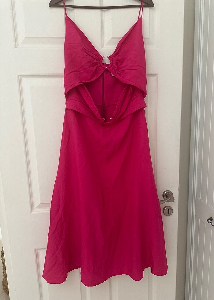 İpekyol fuşya elbise - Görsel 2