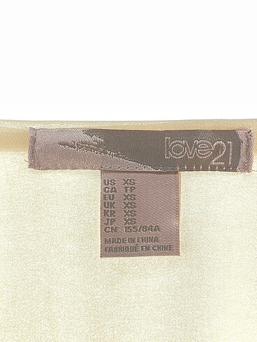 xs Beden sarı Renk Diğer Bluz %70 İndirimli.