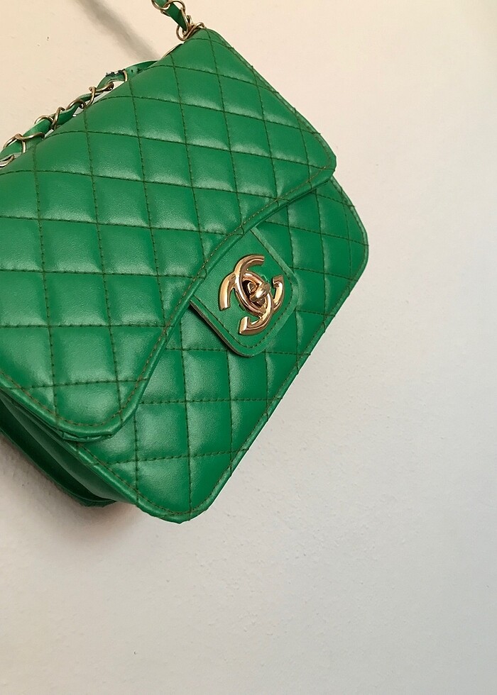 Yeşil kol çantası - Görsel 2