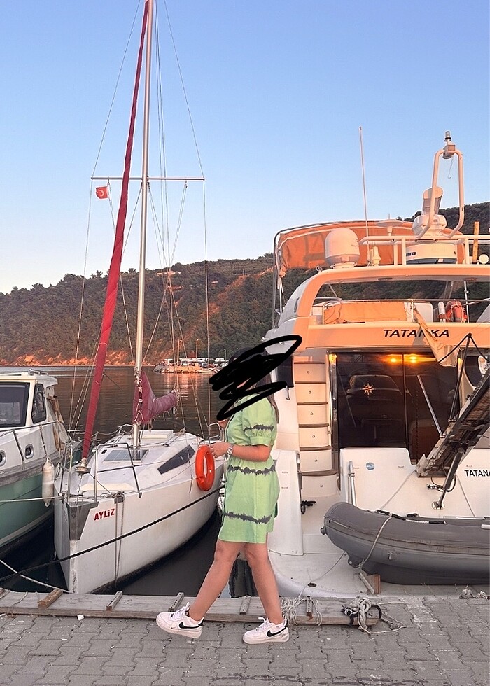 Yeşil Milla elbise - Görsel 3