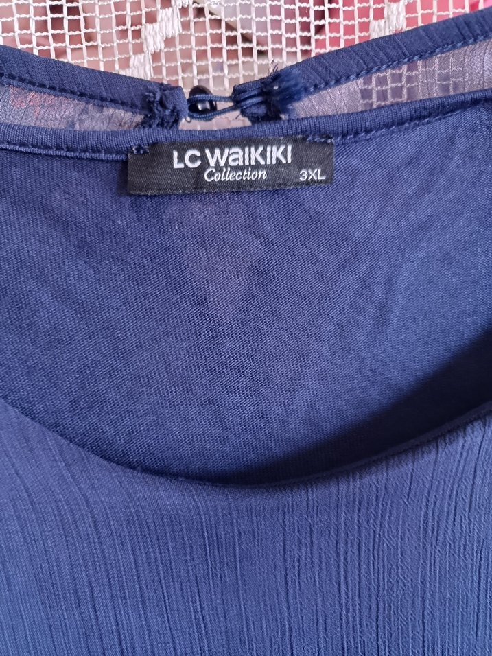 Kadın Lacivert Uzun Kollu Salaş Tunik - Görsel 2