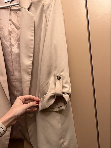 m Beden ten rengi Renk Stradivarius Krem Blazer