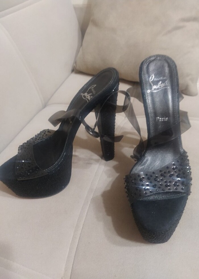 39 platform topuklu taşlı abiye - Görsel 2